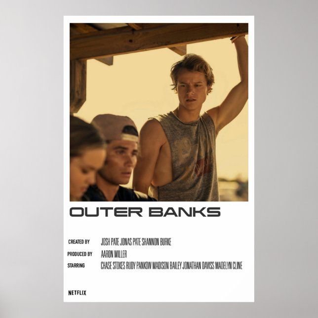 Poster Design mínimo de bancos externos (Frente)