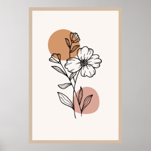 Poster design moderno boho trendy