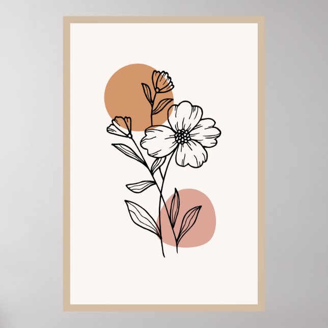 Poster design moderno boho trendy (Frente)