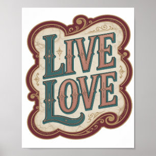 Poster Design Moderno Teal VIVA AMA