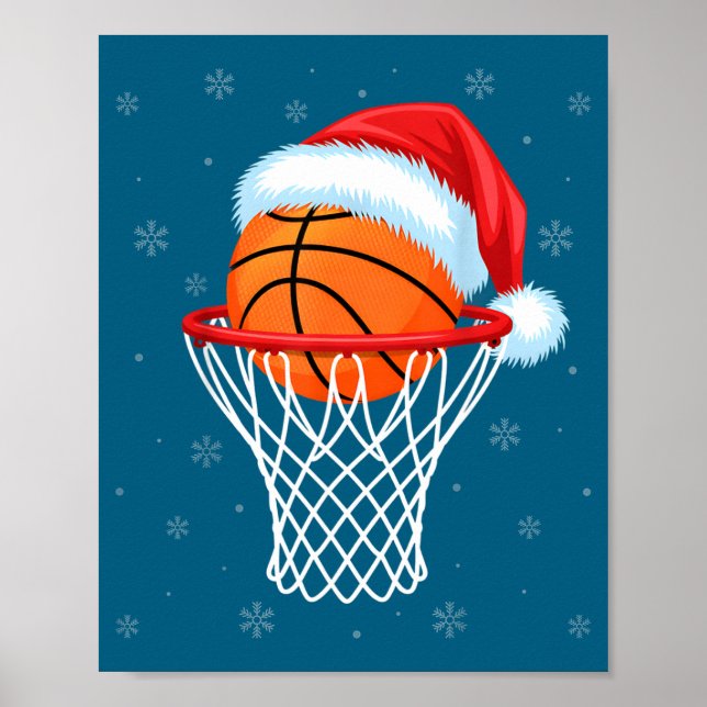 Poster Design Natal Basquetebol Basquetebol Papai Noel Ne (Frente)