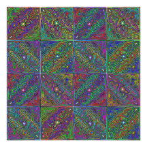 design neon multicolorido abstrato