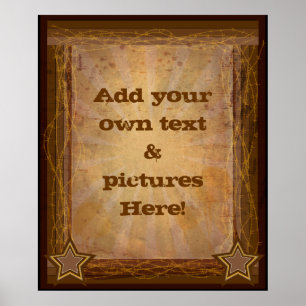 Poster design ocidental