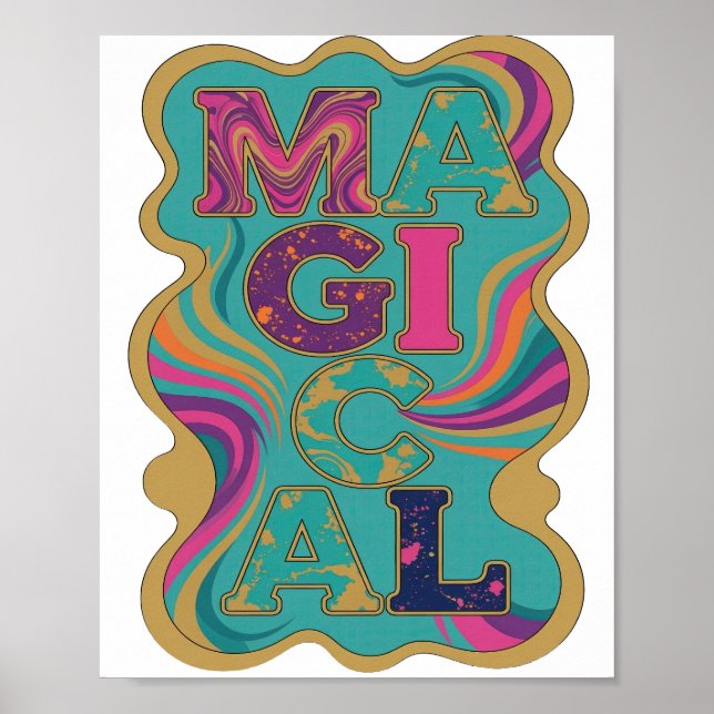 Poster Design Ousado Dynamic Gold MAGICAL (Frente)