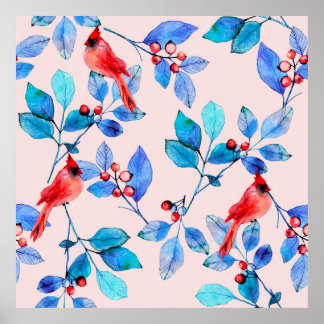 Poster design padrão do caleidoscópio vermelho abstrato