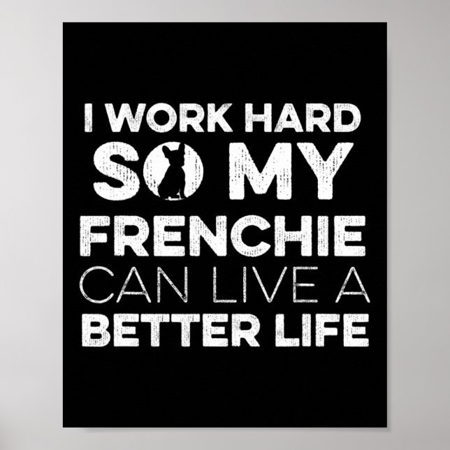 Poster Design Para Um Proprietário De Bulldog Francês 1 (Frente)