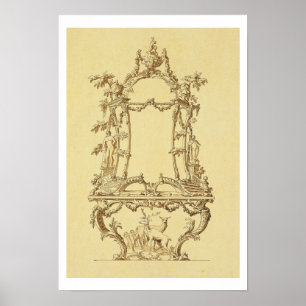 Poster Design para uma mesa de console (lavagem da caneta