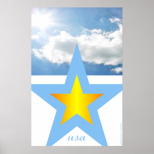 Poster Design patriótico "EUA "