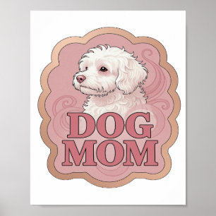 Poster Design Personalizado Catchy Pink Mãe de Cachorro