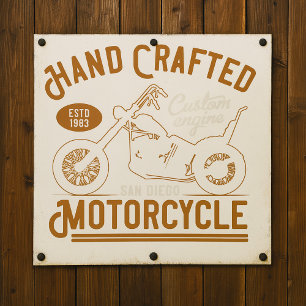 Poster Design Personalizado de Motocicleta Feita à Mão Vi