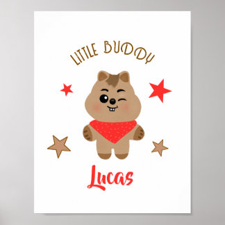 Poster Design Personalizado de Quokka Fofo Amiguinho