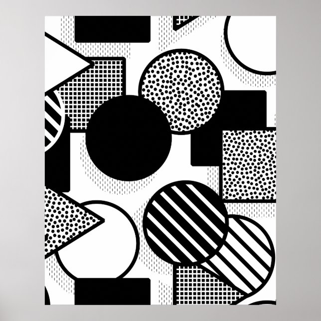 Poster Design preto minimalista III (Frente)