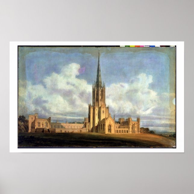 Poster Design projetado para Fonthill Abbey, Wiltshire, 1 (Frente)
