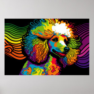 Poster Design Psicodélico do Cachorro