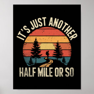 Poster Design Retro de Caminhada Divertido É Só Mais Meta