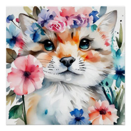 Pôster Design retrô vintage fofo para crianças