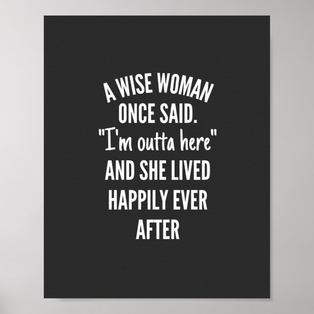 Poster Design sem título Uma mulher esperta disse que est (Frente)