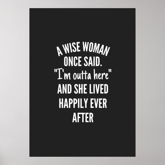 Poster Design sem título Uma mulher esperta disse que est (Frente)