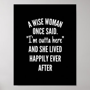 Poster Design sem título Uma mulher esperta disse que est