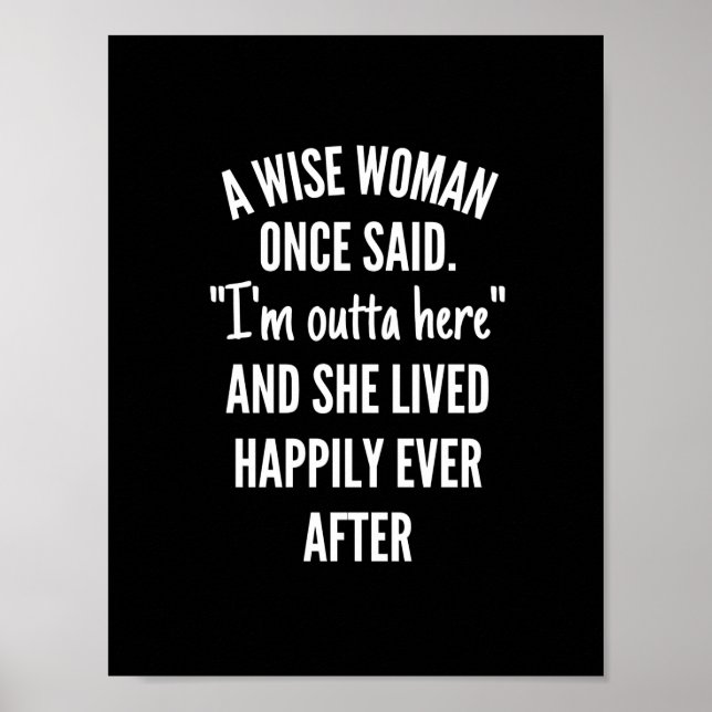 Poster Design sem título Uma mulher esperta disse que est (Frente)