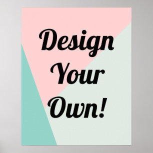 Pôster Design seus presentes personalizados