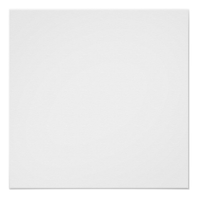 Pôster Design simples personalizado branco Adicionar Foto (Frente)