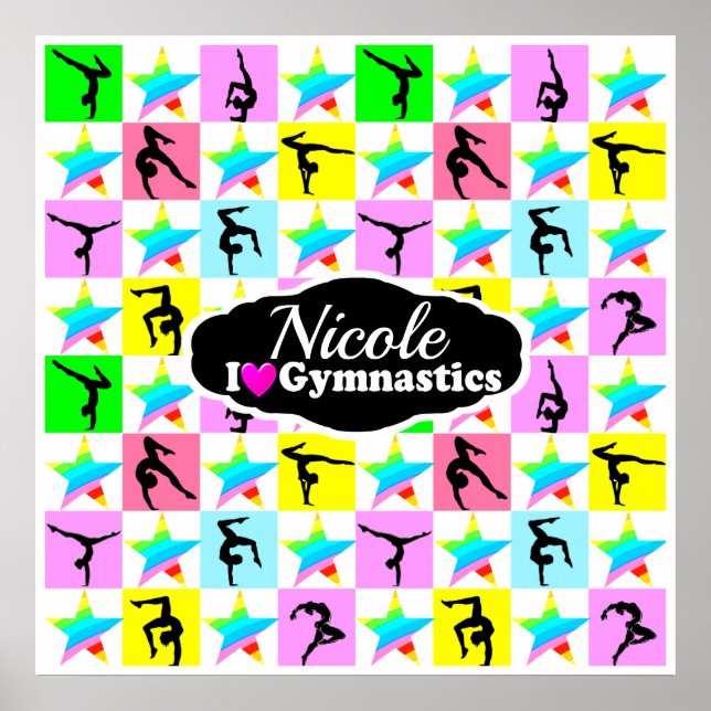 POSTER DESIGN SUPER STAR GYMNAST GIRL (Frente)