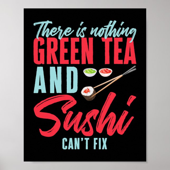 Poster Design Sushi para Comida japonesa Wasabi Lover (Frente)