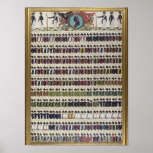 Pôster Design uniforme novo para o prussiano real