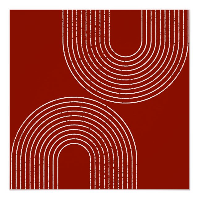 Pôster Design Vermelho Moderno (Frente)