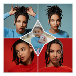 Pôster Design Your Own 5 Photo Collage