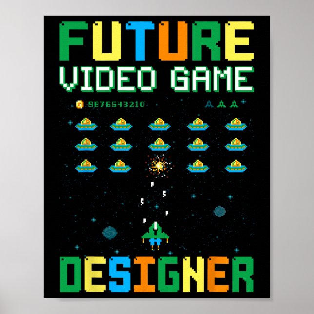 Poster Designer De Jogo De Vídeo Para Crianças1 (Frente)