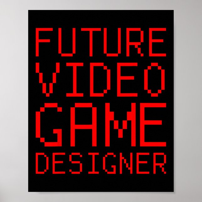Poster Designer de Jogos Eletrônicos Infantil  (Frente)