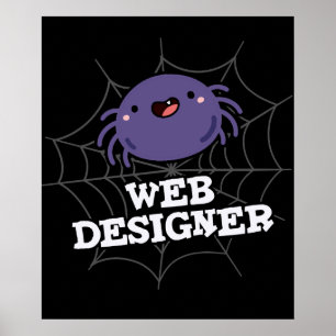 Poster Designer de web Engraçado Aranha Engraçado Aranha