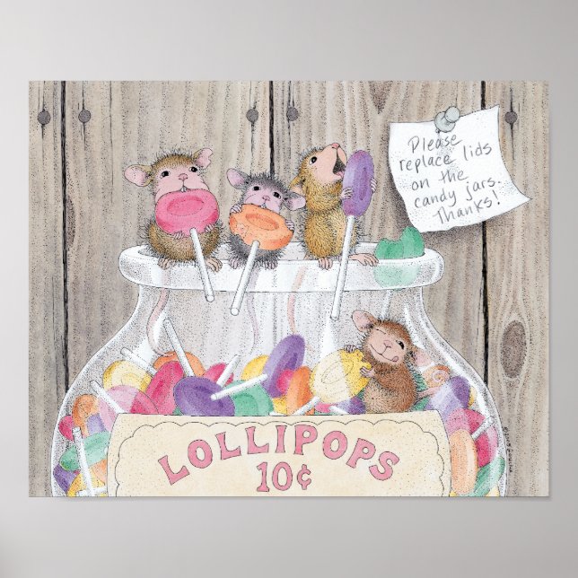 Poster Designs de mouse da casa® - Arte de parede (Frente)