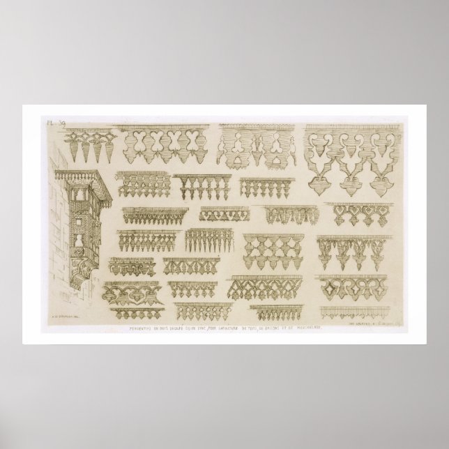 Poster Designs islâmicos para cornice, balcony e mashrabi (Frente)