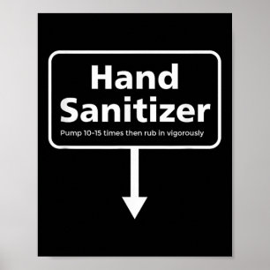 Poster Desinfetante para mãos masculino - Humor adulto en
