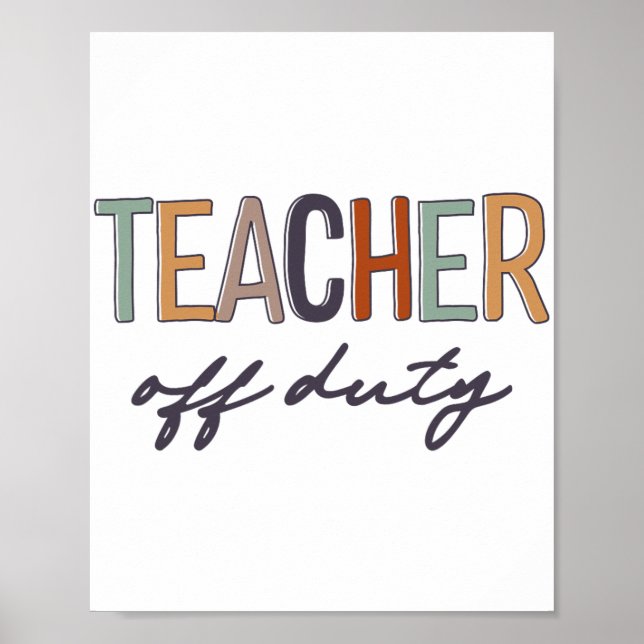 Poster Desligado No Dia Passado Da Escola (Frente)