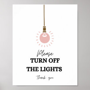 Poster Desligue as luzes