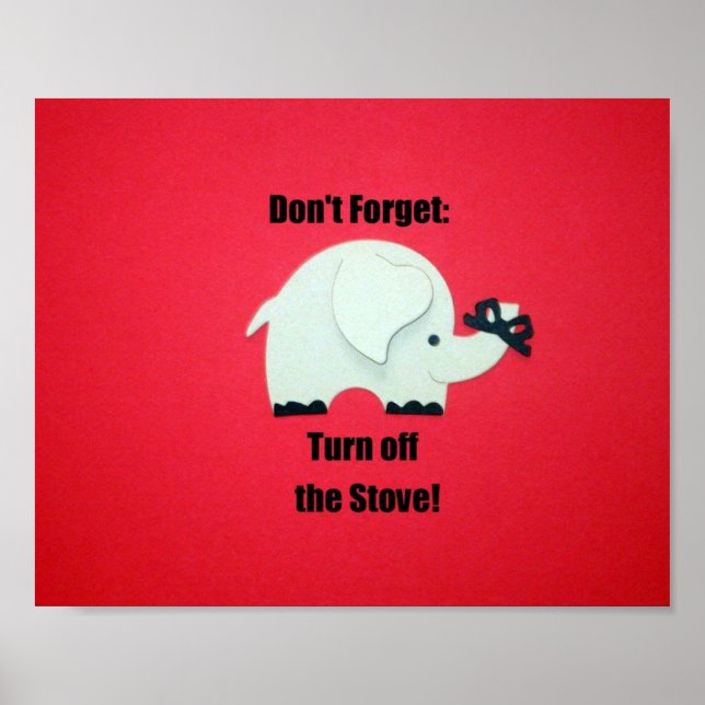 Pôster Desligue o fogão! (Frente)