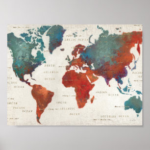 Poster Desloca-se Muitas Vezes, Ande Sempre Mapear Com Ci