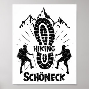 Poster Deslocações De Hiker Na Alemanha De Schöneck