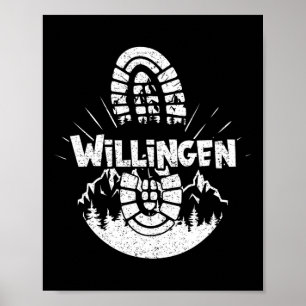 Poster Deslocamento Em Willingen Alemanha Férias Hiker 1