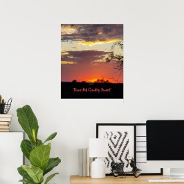 Poster Deslumbrante Pôr do Sol no Texas 