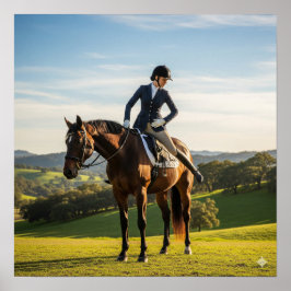 Poster Desmontar o Cavalo