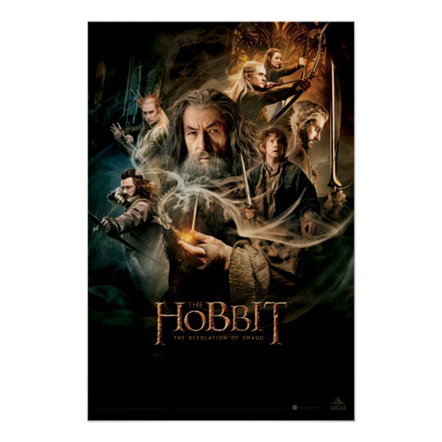 PÔSTER DESOLAMENTO DE CARACTERES SMAUG™ 2 (Frente)