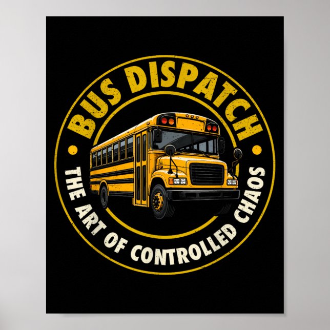 Poster Despachante de Ônibus Escolar (Frente)