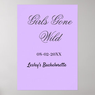Poster Despedida de solteira Girls Gone wild nome data no