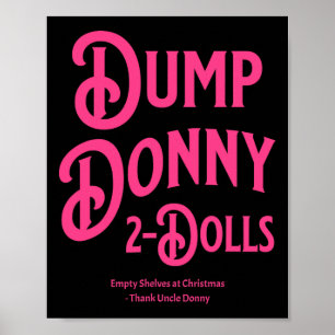 Poster Despejar Donny 2 Bonecas Duas Bonecas Trump Tarifa