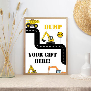 Poster Despeje Seu Presente Aqui Despejo De Construção Fe